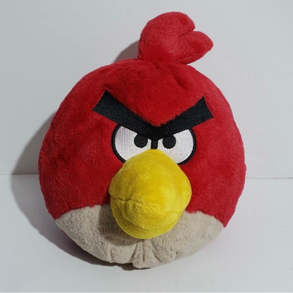 Angry Birds Red Bird Plush Plushie Commonwealth Rovio 6” No Sound - Picture 1 of 3